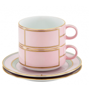 Ginori Diva Rosa Tea Set For Two